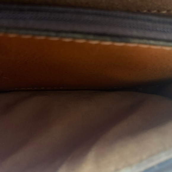 Patricia Nash Torri Crossbody Bag Greek Gold Embossed Floral Tooled Leather - Picture 7 of 16